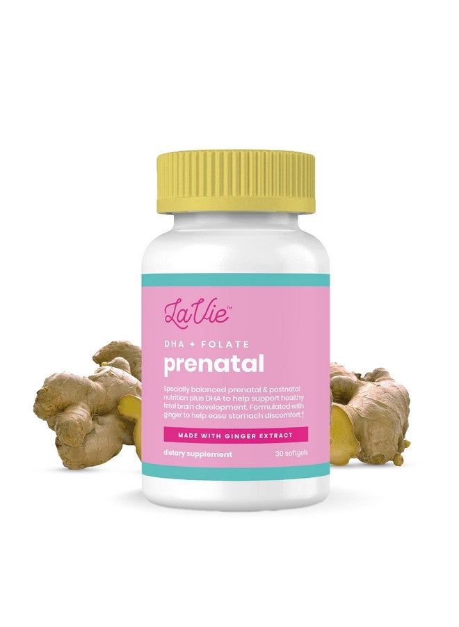 Lavie فيتامينات لافي قبل الولادة مع الزنجبيل، DHA، حمض الفوليك، والحديد - ضرورات الحمل لتطوير دماغ وجسم الطفل - فيتامينات قبل الولادة خالية من الكائنات المعدلة وراثيًا وخالية من الغلوتين للنساء (إمداد لمدة شهر)  - Image 1