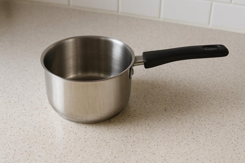Kruvad Stainless Steel Saucepan Plastic Handle Small Milk Pot for Tea Coffee Soup Sauce Butter Mini Steel Sauce Pan for Gas Stove Induction Durable Rust Free Easy to Clean Cookware for Kitchen - Image 4