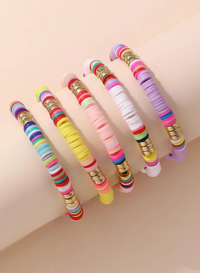 Take Two Take Two 5pcs colorful Bracelet Set