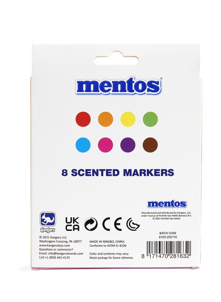 Mentos أقلام تحديد عريضة معطرة بقياس 8 قيراط - Image 5