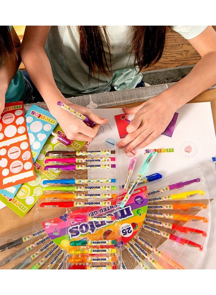 Mentos أقلام تحديد عريضة معطرة بقياس 8 قيراط - Image 4