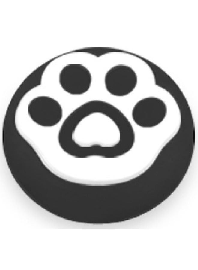 PS4 Rocker Cap XBOX PS5 Rocker Cap Game Hollow Claw Silicone Cap Game Universal Handle Button Cap-Product Color:01 Black Basement Blank  - Image 1