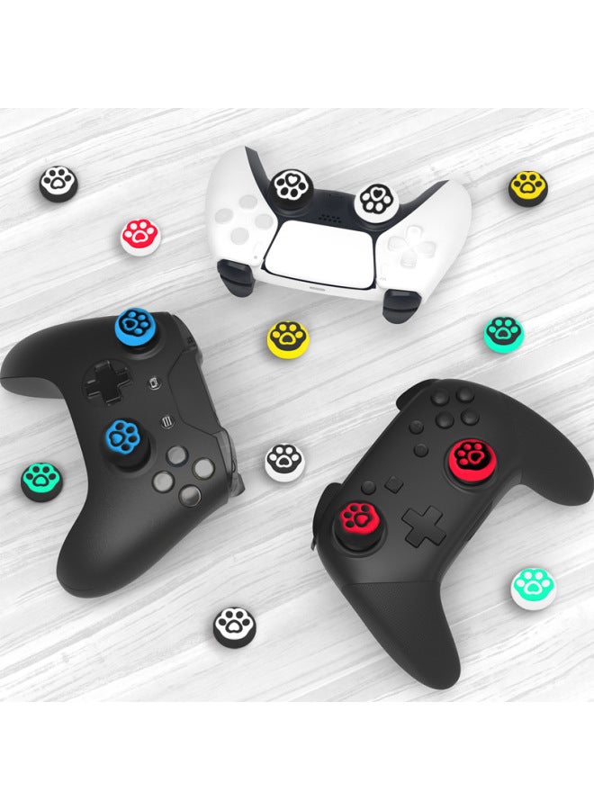 PS4 Rocker Cap XBOX PS5 Rocker Cap Game Hollow Claw Silicone Cap Game Universal Handle Button Cap-Product Color:01 Black Basement Blank  - Image 5