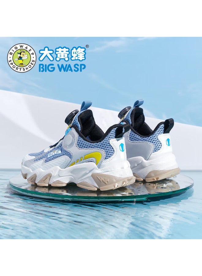 Big Wasp Kids Sports Shoes Summer Boys Running Casual Shoes D112421802 White Light Blue Size 28