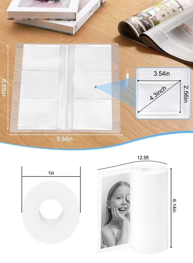OTJ 12 Rolls Instant Print Camera for Kids Refill Thermal Print Paper Rolls - Photo Album 2.5x3.5 Picture Holder Book Holds 120 Horizontal Photos DIY Picture Albums - Image 2