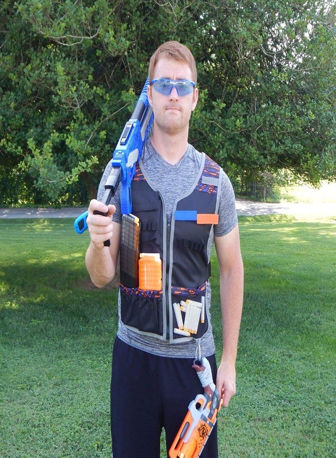 Hely Cancy Large Size Adjustable Toy Tactical Vest Kit Compatible with Nerf N-Strike Elite Series for Men, Big Kids XL-Size - Image 5