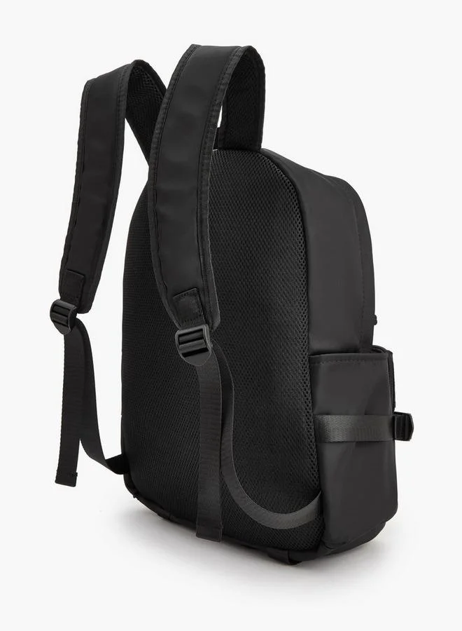 Missy BLACK Solid Backpack With Adjustable Shoulder Straps for Women | Best Price UAE