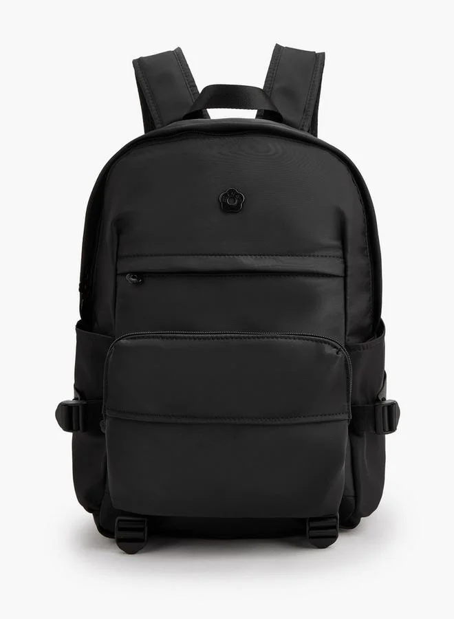 Solid Backpack With Adjustable Shoulder Straps