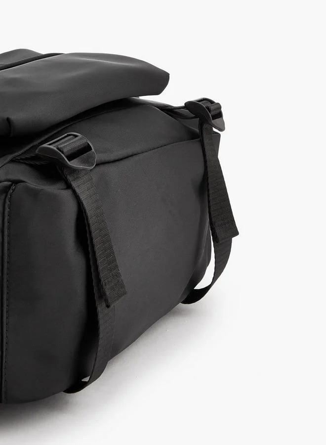 Missy BLACK Solid Backpack With Adjustable Shoulder Straps for Women | Best Price UAE