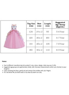 Girls Floral Unicorn Costume Princess Rainbow Party Dress Wedding Birthday Carnival Long Maxi Gown - pzsku/ZE5F7F013D9AA5B1210F7Z/45/_/1706116794/255dee0a-6738-48d4-8489-e6e061cbe235