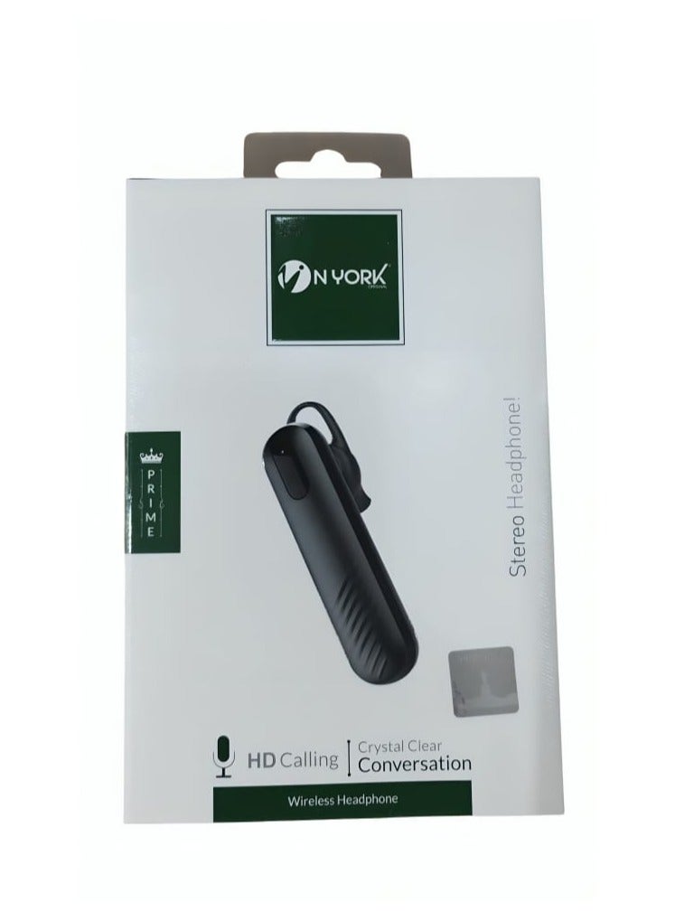 NYORK N80 Wireless Mono Bluetooth Headset Black - Image 2