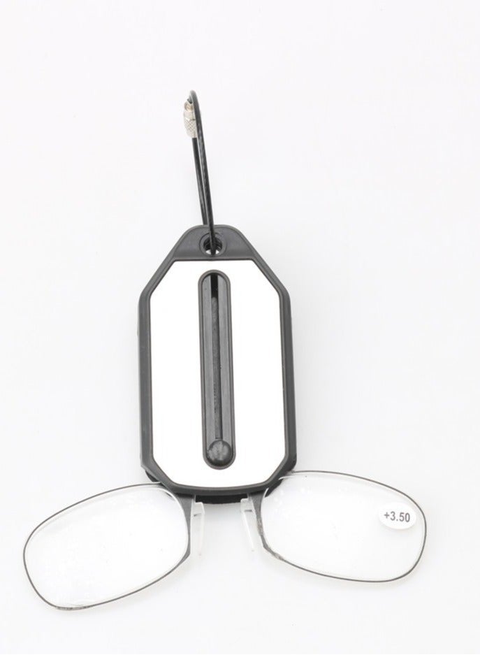 Tanwer Legless ultra-thin telescopic clip nose reading glasses keychain reading glasses - Image 5