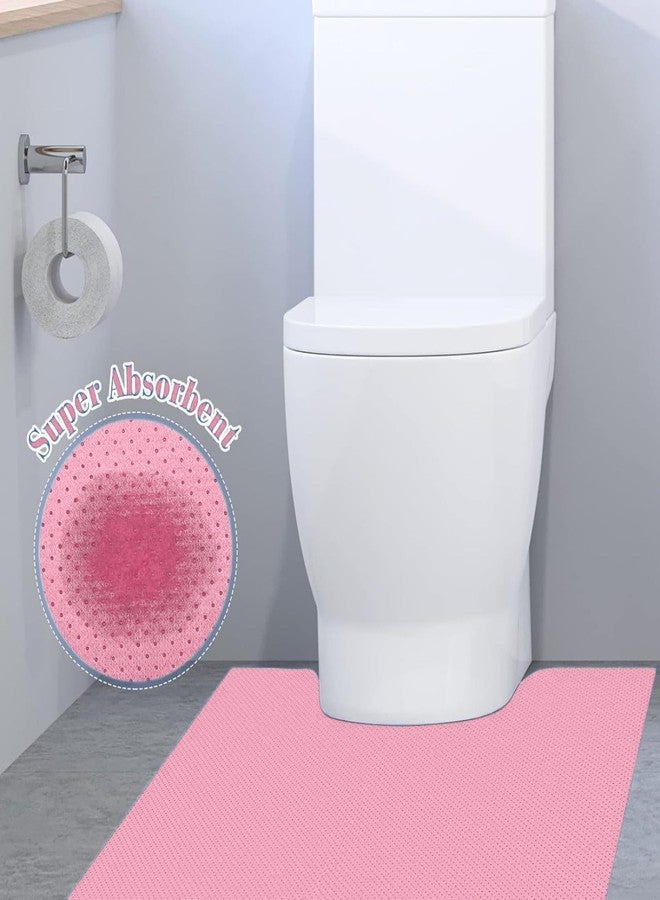 SYMHHA Upgraded 20 Pack Disposable Toilet Mats for Clean&Hygienic Bathroom,Super Absorbent Toilet Floor Protector,U-Shaped Commodes,Potty Training for Children,Adults,Alzheimer's Patients - Image 2