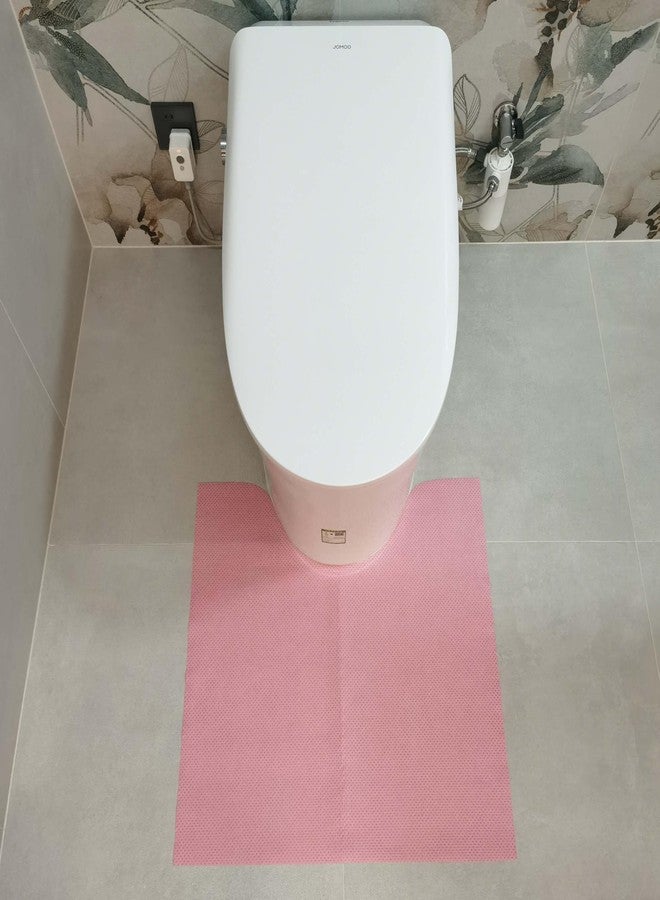 SYMHHA Upgraded 20 Pack Disposable Toilet Mats for Clean&Hygienic Bathroom,Super Absorbent Toilet Floor Protector,U-Shaped Commodes,Potty Training for Children,Adults,Alzheimer's Patients - Image 5