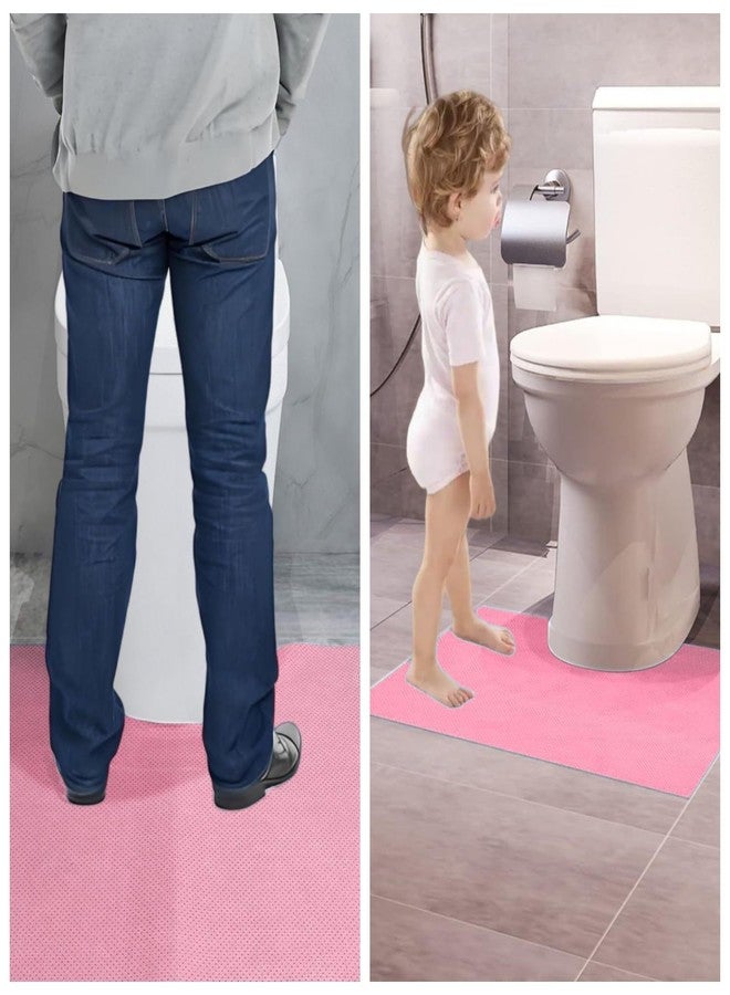 SYMHHA Upgraded 20 Pack Disposable Toilet Mats for Clean&Hygienic Bathroom,Super Absorbent Toilet Floor Protector,U-Shaped Commodes,Potty Training for Children,Adults,Alzheimer's Patients - Image 3