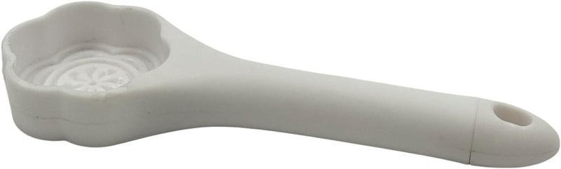 بي آند دي حامل الملعقة الخزفي من B&D بتصميم نقوش زهرية – حامل أدوات مطبخ أبيض - Image 2