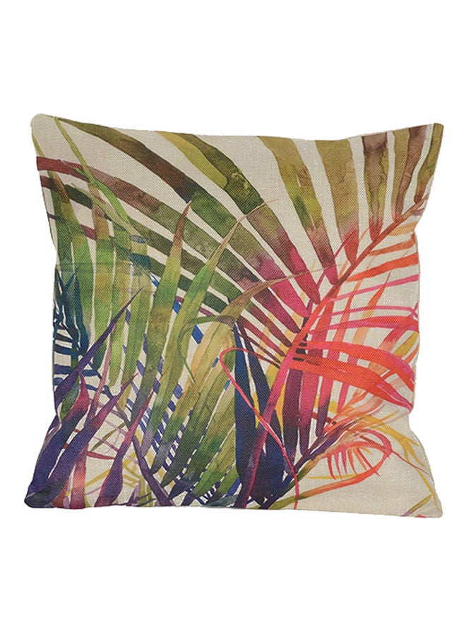 نيبمينينت غطاء وسادة بطبعة أوراق نباتات استوائية متعدد الألوان 45x45سنتيمتر