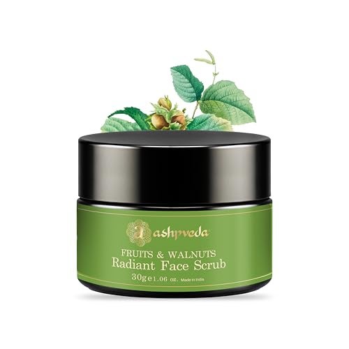 Ashpveda Fruits & Walnuts Radiant Face Scrub for Deep Exfoliation | Helpful for Dead Skin, Smooth and Clear Complexation, Tan Removal, Skin Hydration & Exfoliation (30gm) - Image 1
