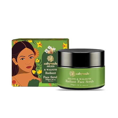 Ashpveda Fruits & Walnuts Radiant Face Scrub for Deep Exfoliation | Helpful for Dead Skin, Smooth and Clear Complexation, Tan Removal, Skin Hydration & Exfoliation (30gm) - Image 2