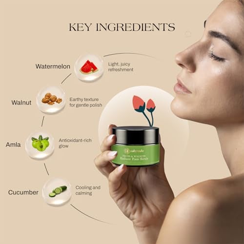 Ashpveda Fruits & Walnuts Radiant Face Scrub for Deep Exfoliation | Helpful for Dead Skin, Smooth and Clear Complexation, Tan Removal, Skin Hydration & Exfoliation (30gm) - Image 5