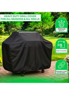 Topify TOPIFY Waterproof Grill Cover Anti Dust Charcoal Electric Barbeque Garden Outdoor BBQ Protective Case Multiple Sizes Black, (170 x 71 x 117 cm)  - Image 3