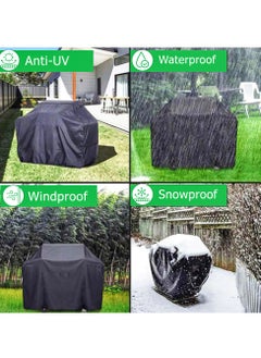 Topify TOPIFY Waterproof Grill Cover Anti Dust Charcoal Electric Barbeque Garden Outdoor BBQ Protective Case Multiple Sizes Black, (170 x 71 x 117 cm)  - Image 5
