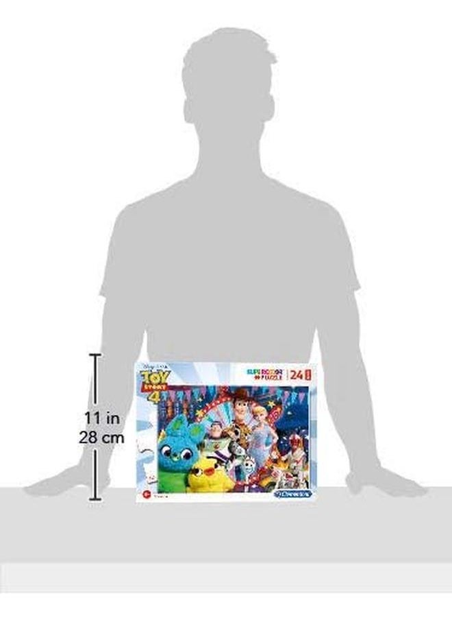 Clementoni - Puzzle Super Color Toy Story 4 24 Maxi Pcs 62 X 42Cm For Age 3 Years Old Multicolor - Image 1