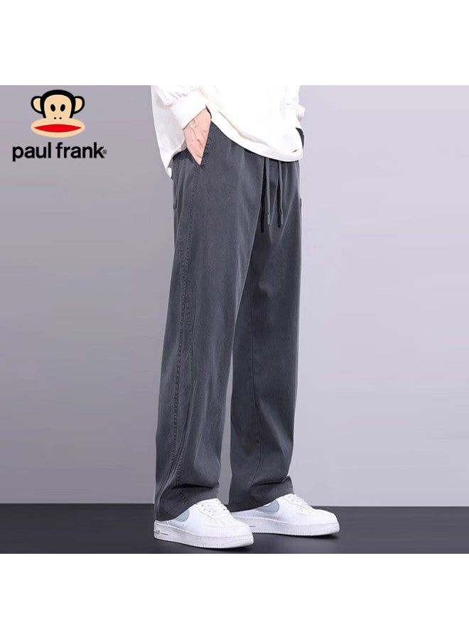 Paul Frank Paul Frank Men's Spring Straight Wide-leg Casual Pants Men's American Style Wide-leg Pants Modern Gray Xl  - Image 2