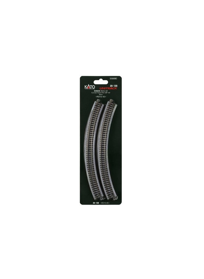 Kato Usa Model Train Products Unitrack 315Mm (12 3/8) Radius 45Degree Curve Track (4Piece) - Image 4