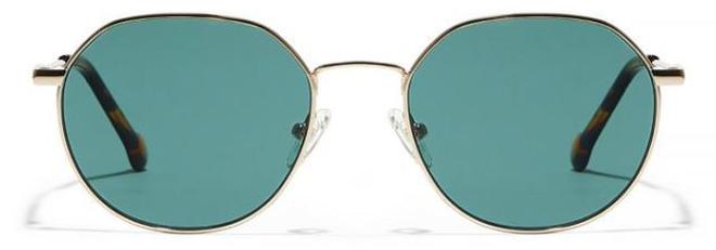 30Sundays WANDERLUST Men Green Sunglasses - Frame Material: Metal - Lens Color: Green- Frame Color: Japanese Gold - Full Rim - Image 1