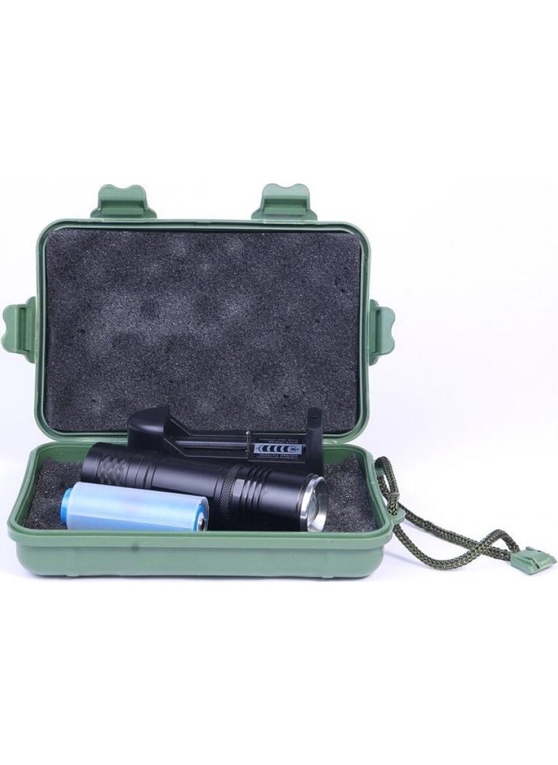 Watton - WT-313 Rechargeable Flashlight with Police Warning Light - Image 1