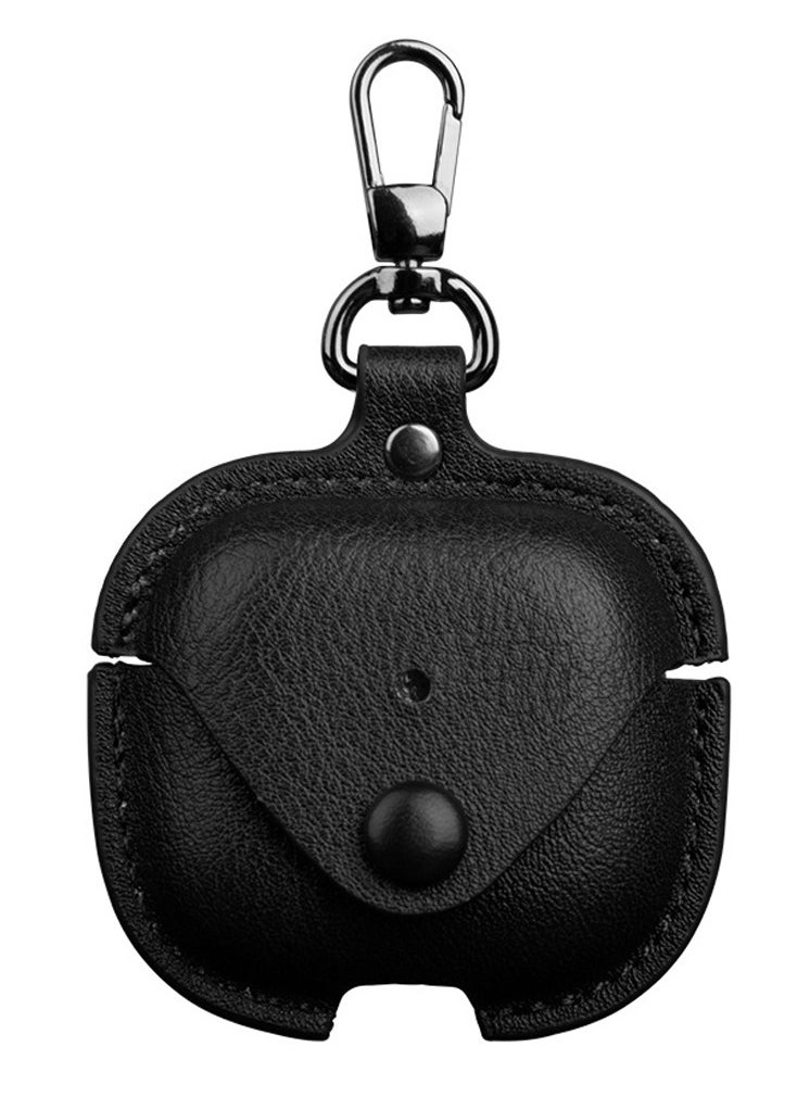 Youque - PU Leather Earphone Case Protective Cover for Apple AirPods 4 Black - Image 1
