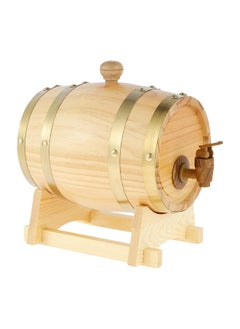 Home Care Wine Barrel, 1.5L Vintage Natural Oak Wooden Wine Aging Barrel Wine Keg Bucket Home Brew Brewing Equipment Accessories for Wine/Brandy/Whisky/Tequila, Beautiful and Practical  - Image 1