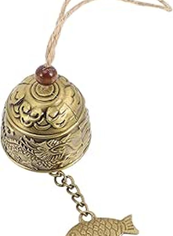 قطعة ديكور معدنية قديمة على شكل سمكة تنين شرقية للحدائق والشرفات والديكور الداخلي والخارجي - Image 1