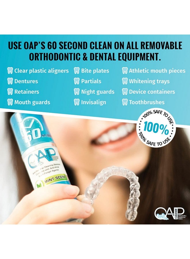 OAP Orthodontic Cleaner by OAP Cleaner | Retainer Cleaner, Denture Cleaner, and Mouth Guard Cleaner | 60 Second Foam Cleanser | Paraben, Sulfate and Triclosan Free | 44.3 mL, 3 Bottles - Image 5