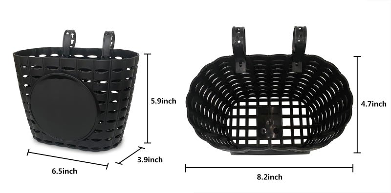 Noviko Kids Bike Basket Boy Bicycle Handlebar Basket With Bell Wheel Spokes For Girls - Image 3