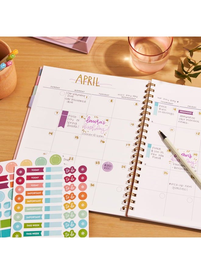 Erin Condren Inspired Collection - Large Undated Planner, Daisies cover - Image 3