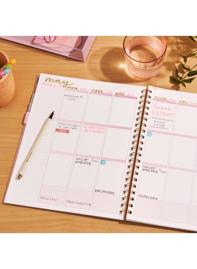 Erin Condren Inspired Collection - Large Undated Planner, Daisies cover - Image 4