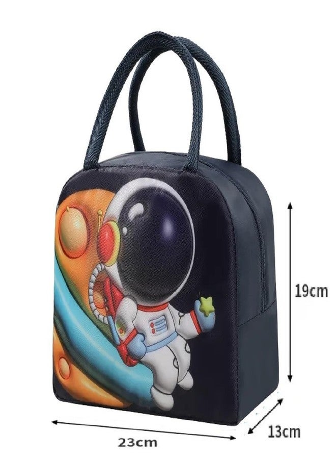 KARDIFF 3D Cartoon Children's Lunch Box Insulation Bag Lovely Large Capacity Portable Lunch Bag, Astronaut - Image 2