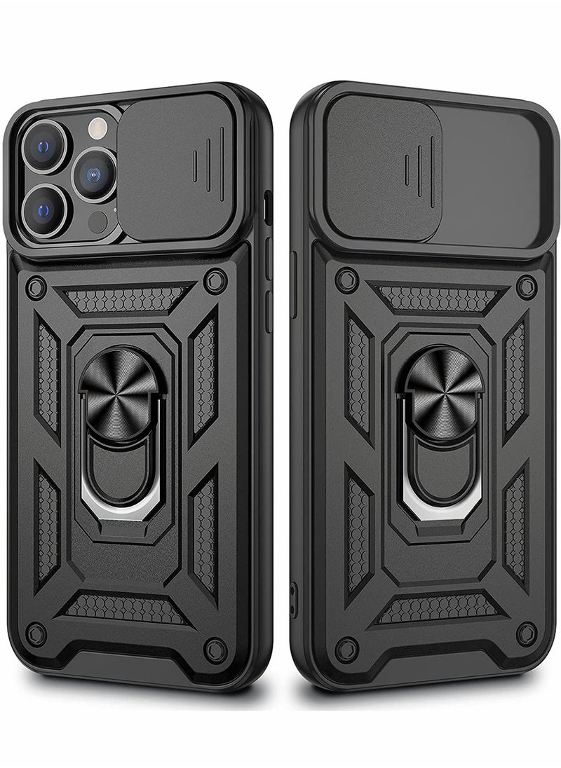 Generic - iPhone 13 Pro Max Kickstand Case with Slide Camera Cover for Ultimate Protection - Image 1