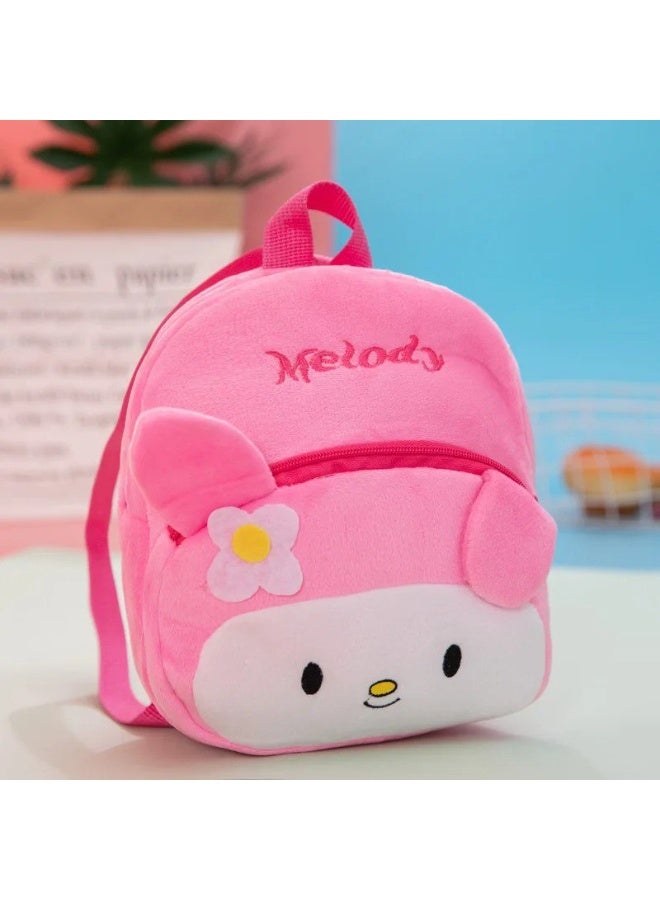 شنطة ظهر أنيقة للأطفال، شنط مدرسية بتصميم كرتوني ثلاثي أبعاد قطيفة للأطفال في رياض الأطفال، شنطة ظهر صغيرة - Image 1