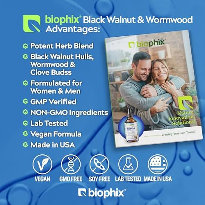 biophix مستخلص الجوز الأسود الأخضر من بايوفيكس 2 أونصة - أعشاب طبيعية قوية لتنظيف تدعم صحة الأمعاء - Image 3