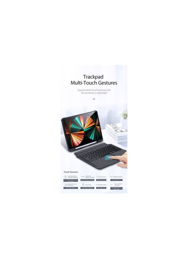 BRANDTECH BrandTech Sk01-10.9 Protective Case Black Wireless Keyboard For iPad Air4 10.9/pro-11  - Image 2