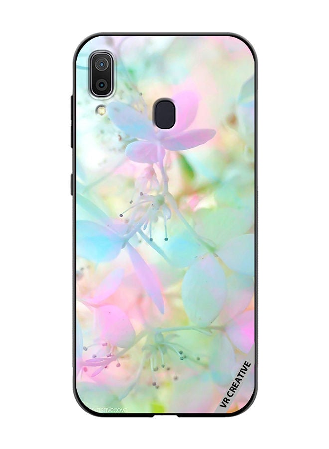 VR CREATIVE Protective Case Cover For Samsung Galaxy A30 Flower Design Multicolour - Image 1
