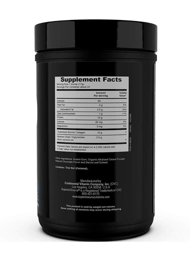 Superior Source Keto Collagen Powder With Mcts Chocolate 14 Oz 397 G  - Image 2