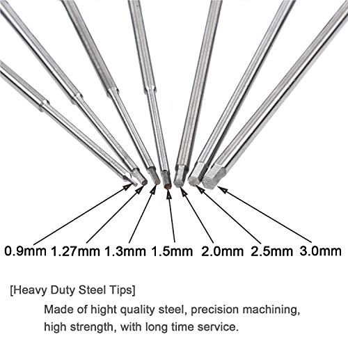 YoungRC RC Screwdriver Tools Kit 7pcs Hex Screw Driver Set for RC Models | 0.9mm 1.27mm 1.3mm 1.5mm 2.0mm 2.5mm 3.0mm - Image 5