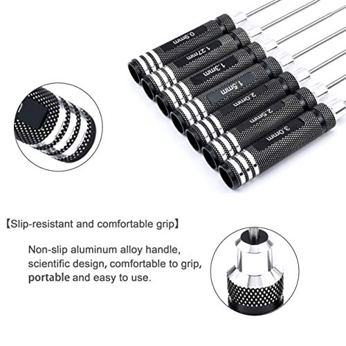 YoungRC RC Screwdriver Tools Kit 7pcs Hex Screw Driver Set for RC Models | 0.9mm 1.27mm 1.3mm 1.5mm 2.0mm 2.5mm 3.0mm - Image 4