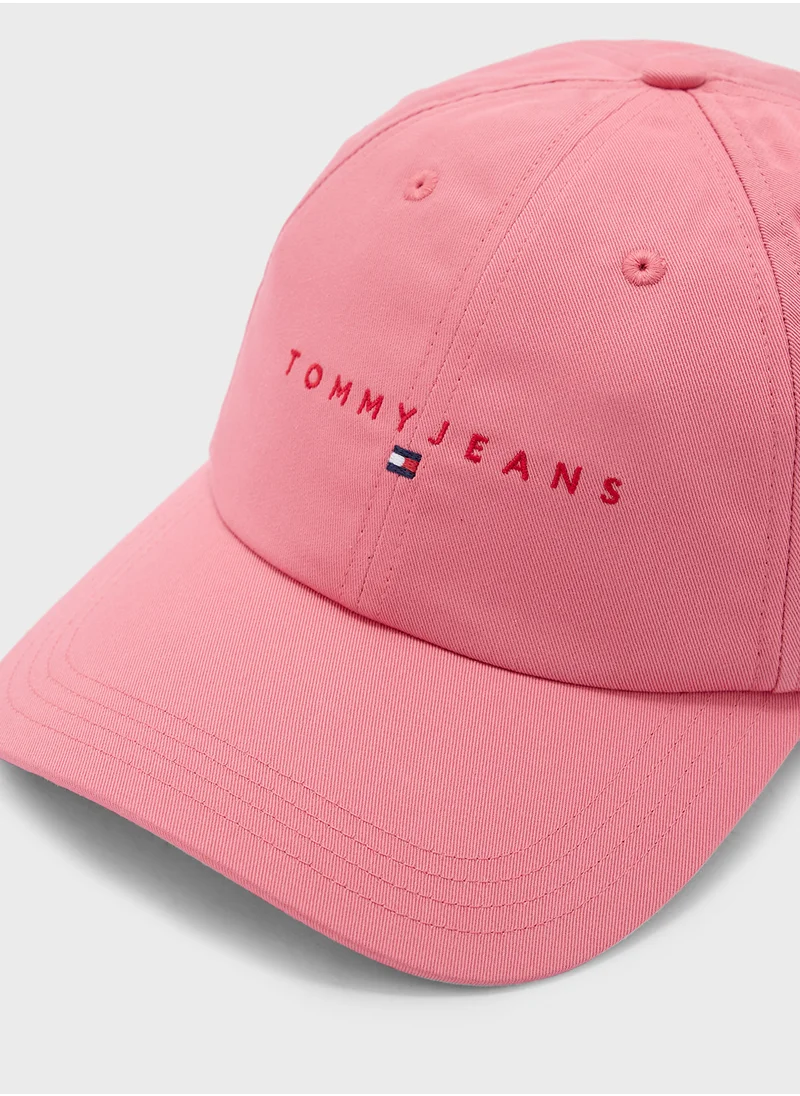 تومي جينز Logo Detailed Curved Peak Caps