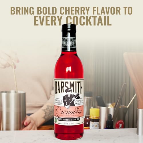 Barsmith Bar Essentials Grenadine Syrup  Sweet Cherry and Pomegranate Notes  No Artificial Flavors  NonGMO Cocktail Mixer  Ideal for Shirley Temple Mocktails and Cocktails  127oz Pack of 1 - Image 5