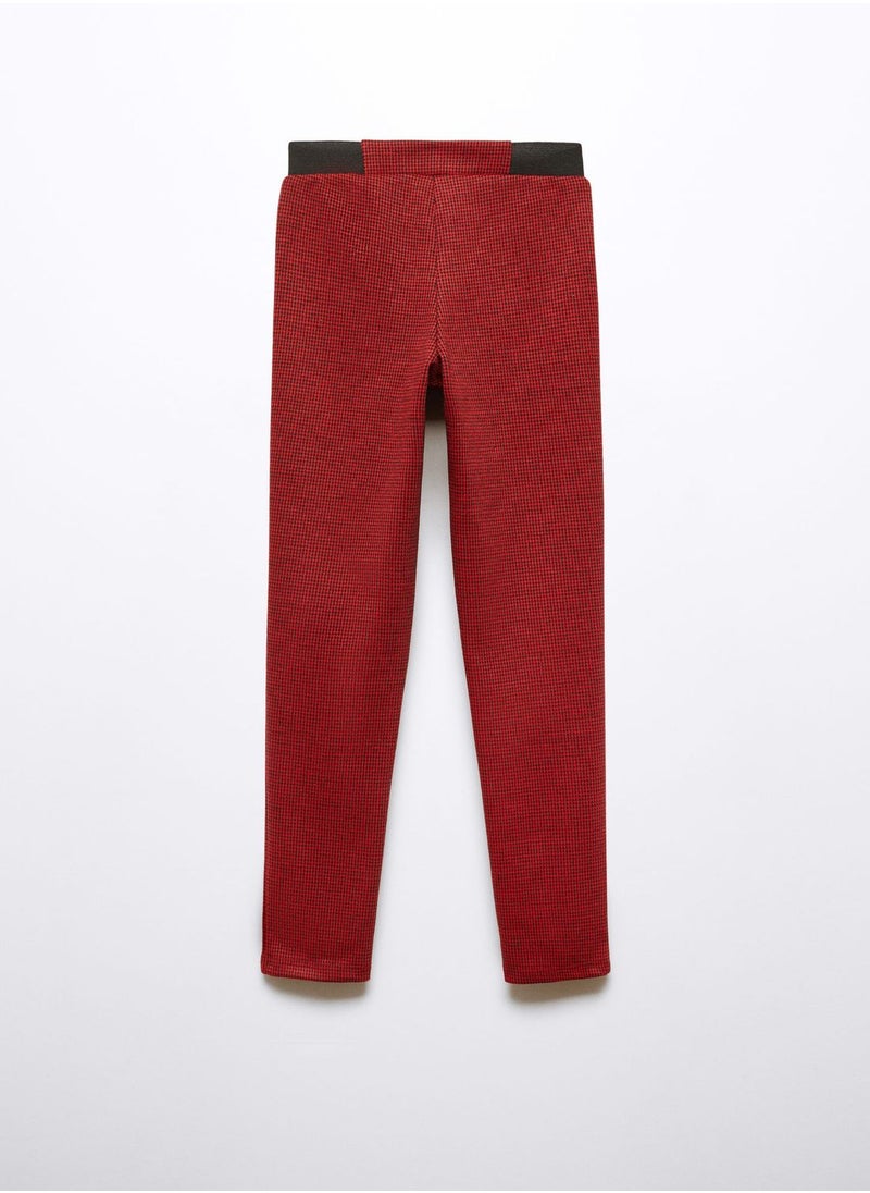 MANGO - Kids Checked Leggings - Image 1